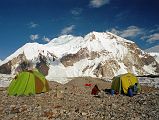 12 Shagring Camp On The Upper Baltoro Glacier With Baltoro Kangri We camped at Shagring (4853m) near the junction of the Upper Baltoro and Abruzzi Glaciers. Baltoro Kangri towers just beyond the camp.